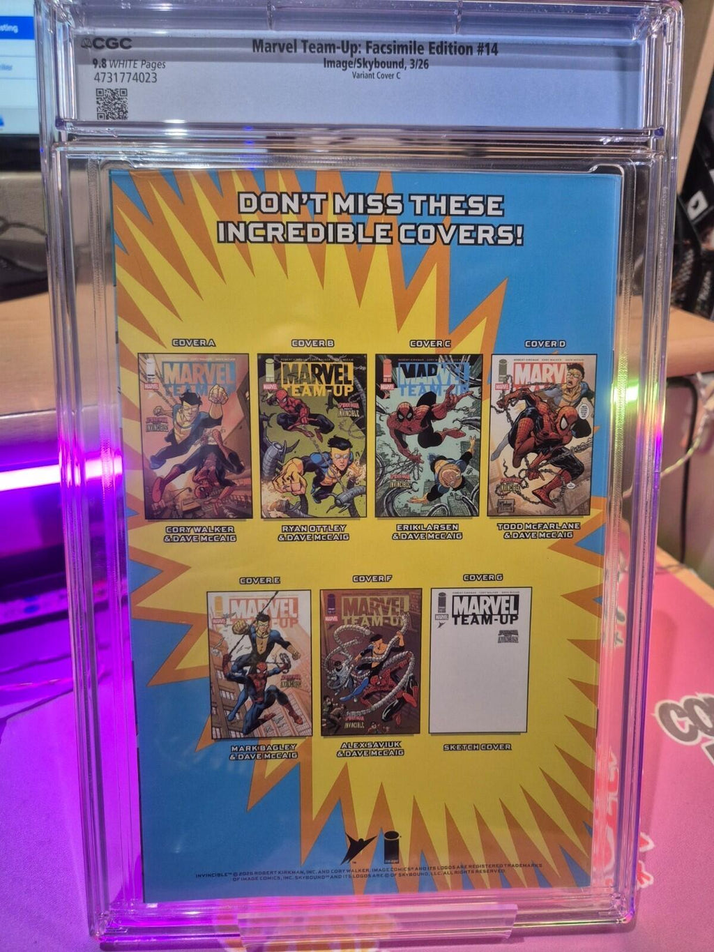 Marvel Team-Up #14, CGC 9.8 Erik Larsen Facsimile Variant